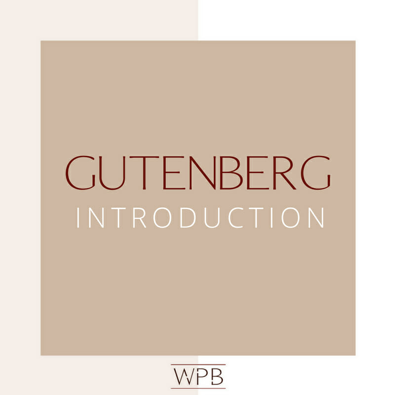Gutenberg Introduction